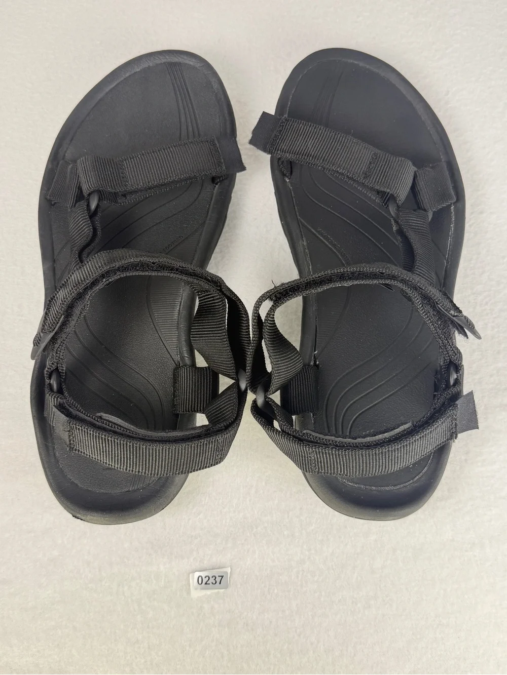 Teva Men's Black Strappy Outdoor Sandals
